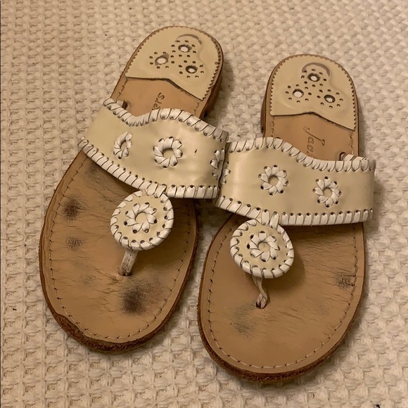 White and Cream Jack Rogers - Picture 1 of 3